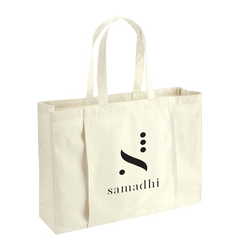 HURUP - Gym/Yoga 310GSM Cotton Tote Bag - White