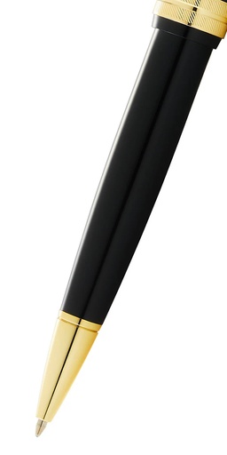 Cross Bailey Light(TM) Polished Black Resin and Gold Tone Ballpoint Pen