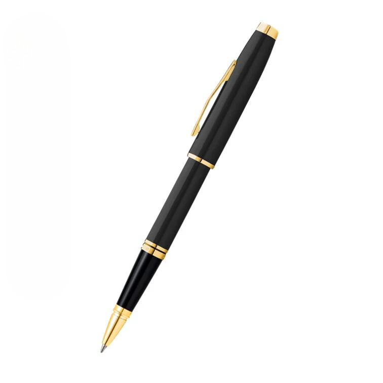 Coventry Classic Black Lacquer with Gold Tone Appointments Rollerball Pen