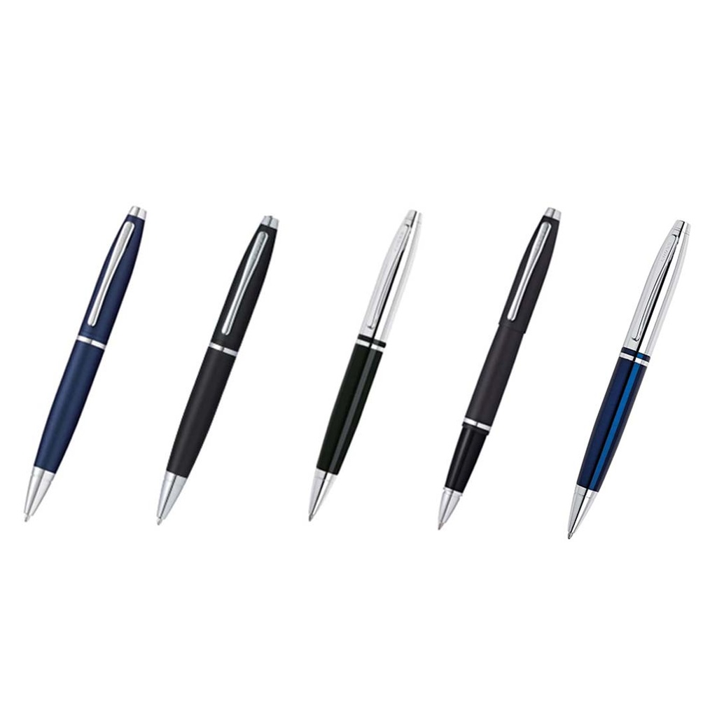 Cross Calais™ Chrome/Black Lacquer with Polished Chrome Appointments Ballpoint Pen