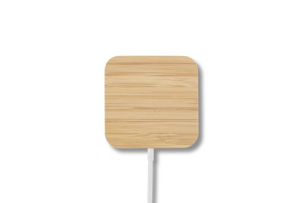 DOMITZ - 15W Square Bamboo Magsafe Wireless Charger