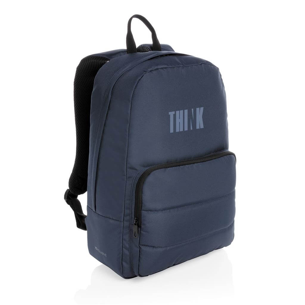 Impact AWARE™ RPET Basic 15.6" Laptop Backpack - Navy Blue