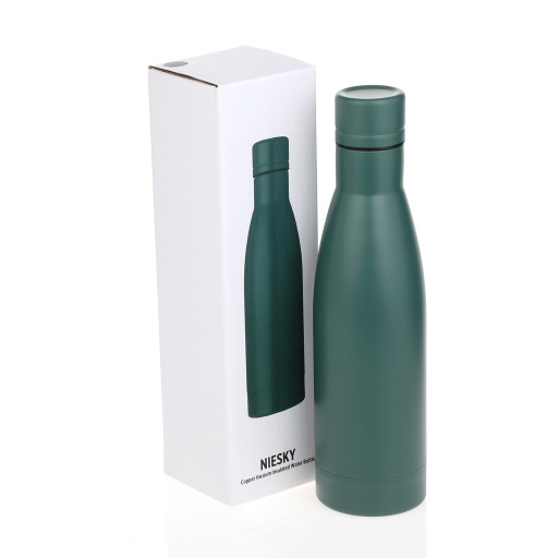 NIESKY - Copper Vacuum Insulated Double Wall Water Bottle - Green