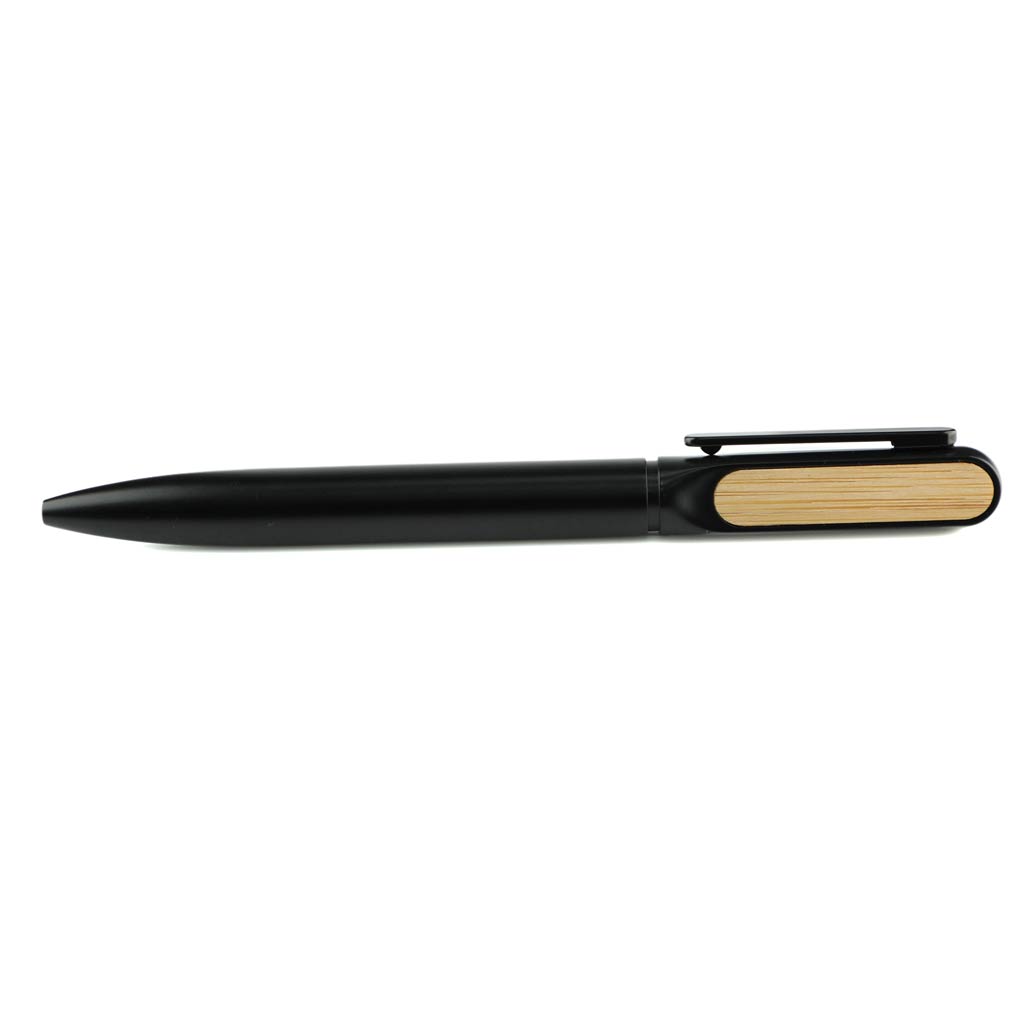 ULMEN - Twist Metal Pen with Bamboo on Clip