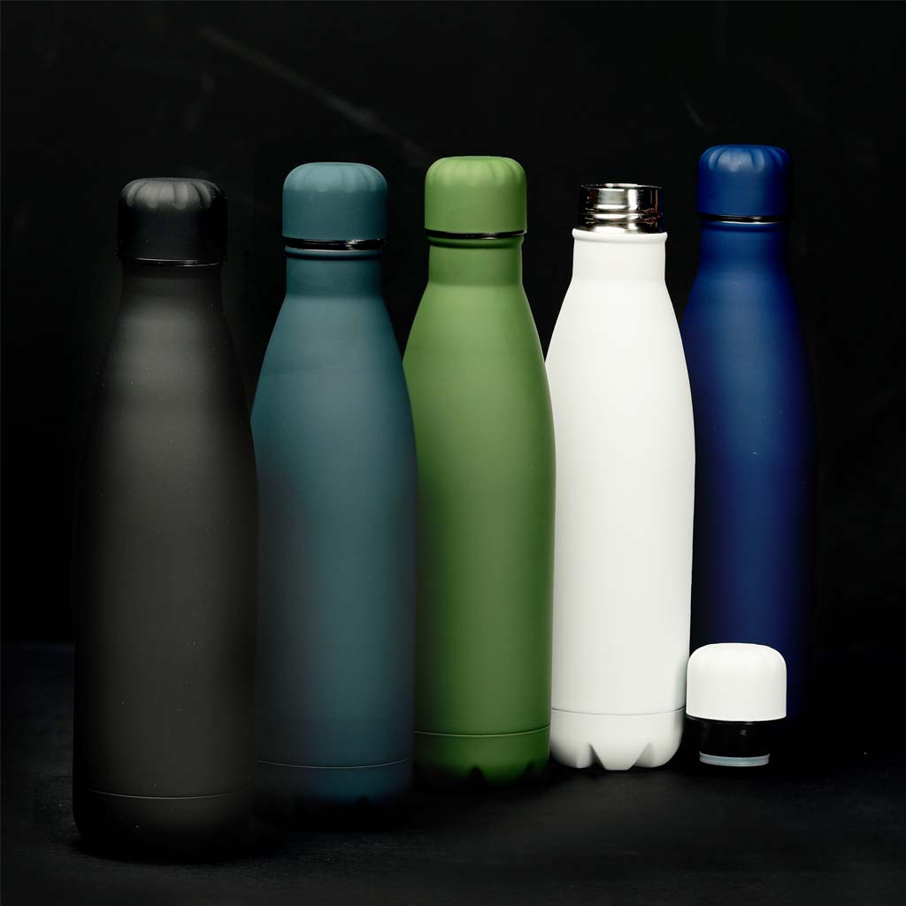 GRODNO - Soft Touch Insulated Water Bottle - Green