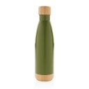 ODESSA - Giftology Double Wall Stainless Bottle with Bamboo Lid and Base - Green