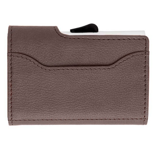 VATRA - c-secure PU RFID Card Holder Cum Wallet Brown