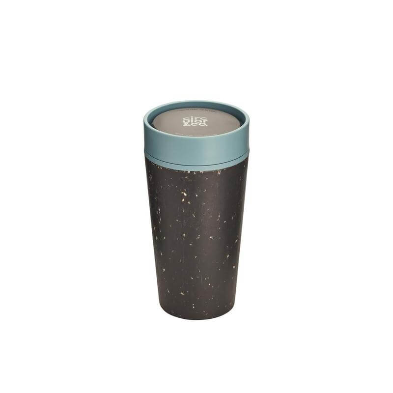 Circular Cup 12oz Black & Faraway Blue