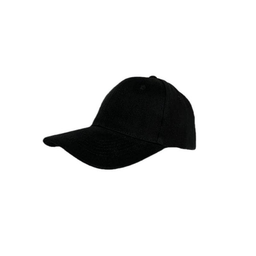 TARTU - Santhome 6 Panel Heavy Brushed Cotton Cap - Black