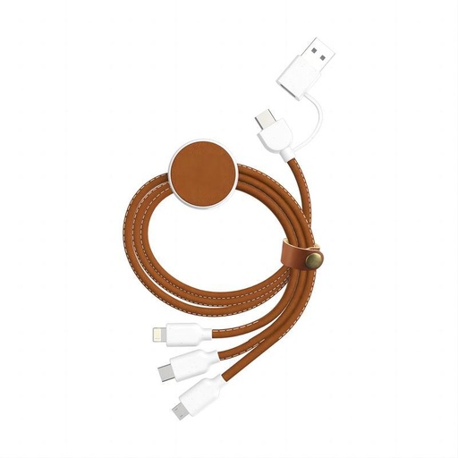 KOPER - @memorii Recycled 6 in 1 Charging Cable - White