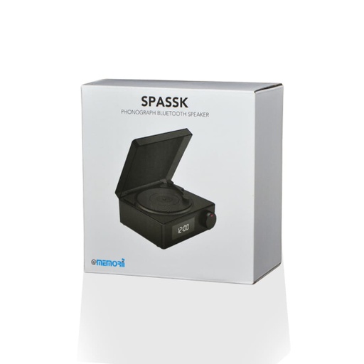 SPASSK - @memorii Phonograph Bluetooth Speaker - Black