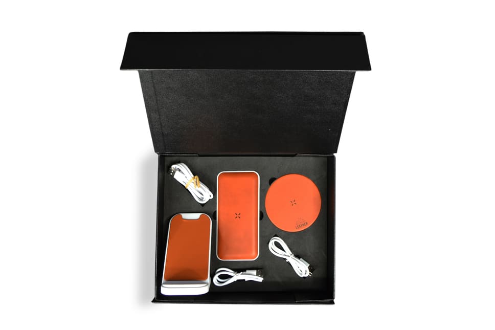 Recycled Leather Gift Set