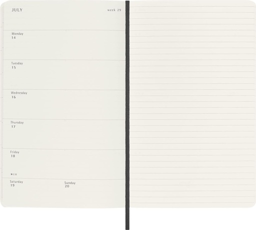 Moleskine 2025 Weekly 12M Planner - Soft Cover - Large