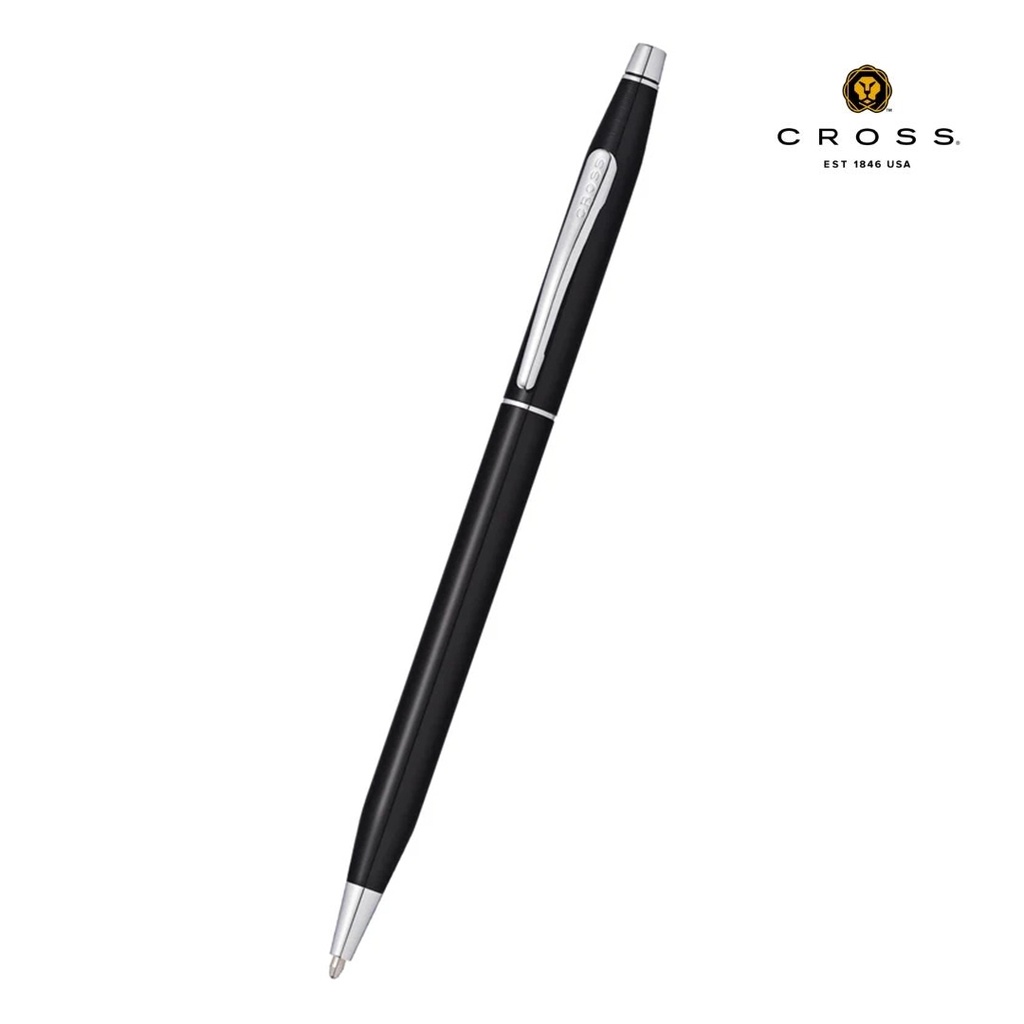 Cross Classic Century® Black Lacquer with Polished Chrome Appointments Ballpoint Pen