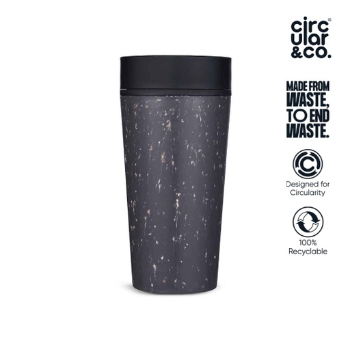 [DWCC 3171N] Circular Cup 12oz Grey & Ink